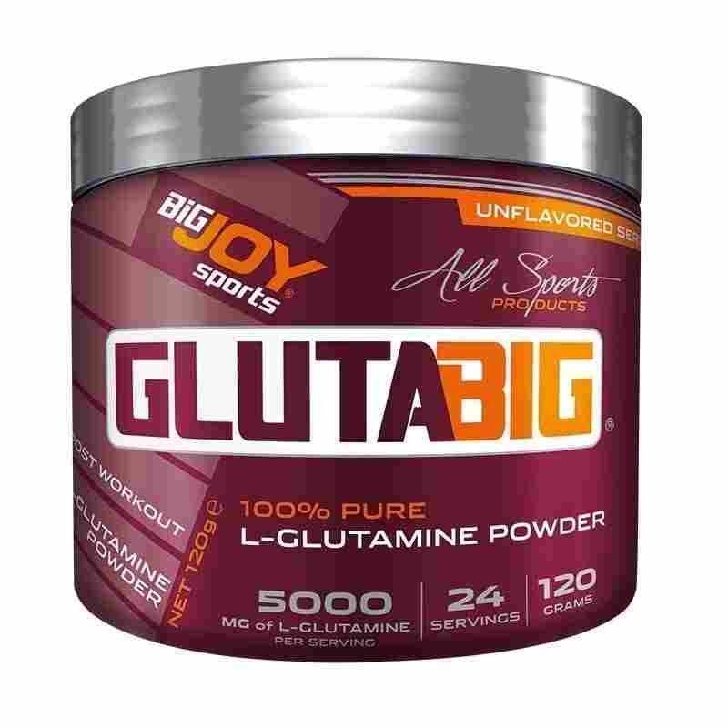 bigjoy glutabig %100 glutamine powder 120 gr