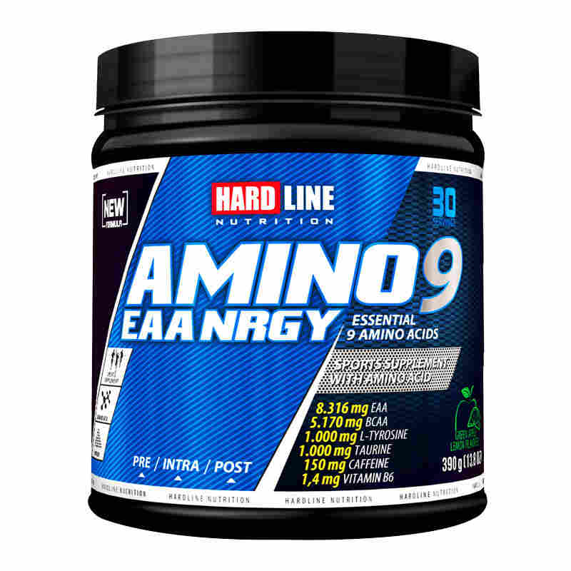 hardline amino9 eaa nrgy 390 gr yeşil elma