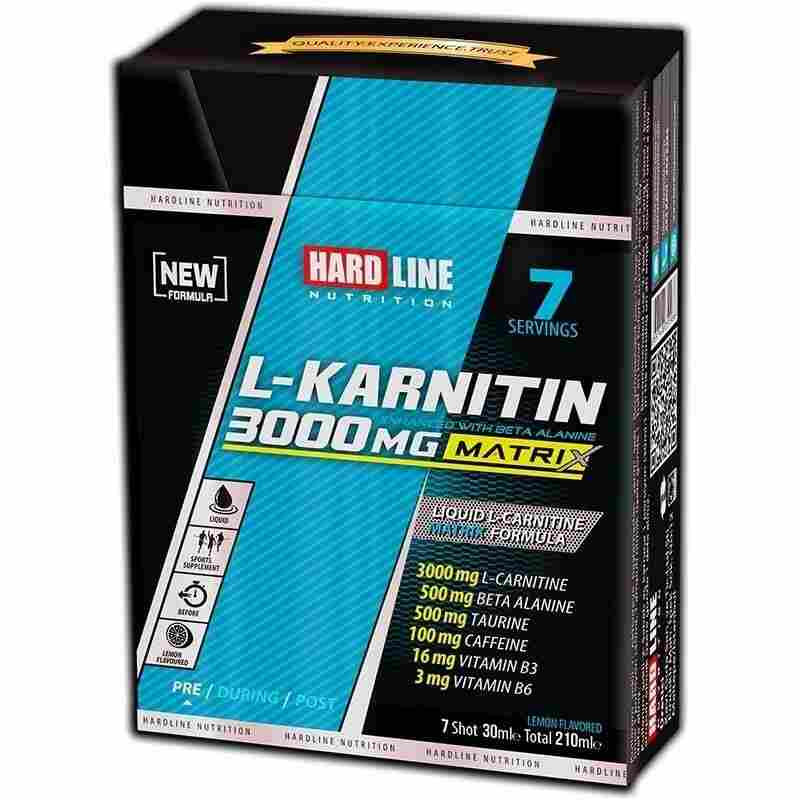 hardline l-carnatine matrix 7 shot limon