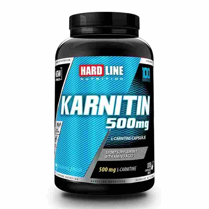 hardline karnitin 500mg 100 kapsül