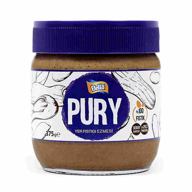 bella nut pury yer fıstığı ezmesi 375 gr