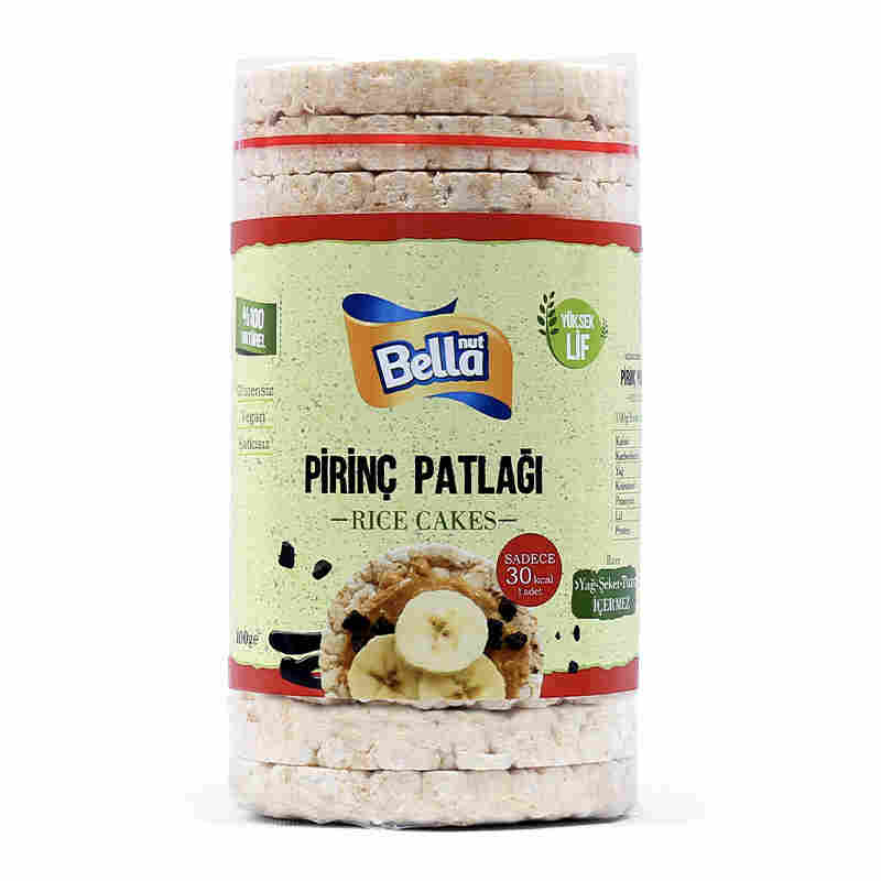 bella nut pirinç patlağı rice cakes 100 gr