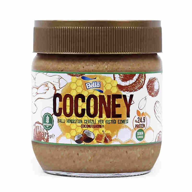 bella nut coconey yer fıstığı ezmesi 375 gr