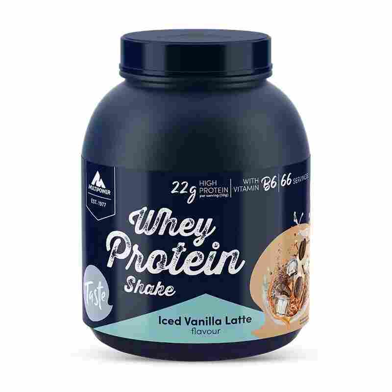 multipower whey protein shake 2000 gr iced vanilla latte