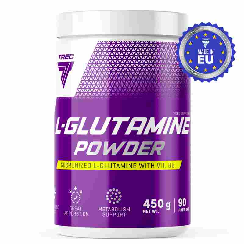 trec l-glutamine powder 450 gr 90 servis
