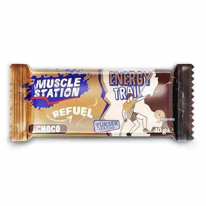 muscle station energy trail 1ad. 40 gr choco prebiotic