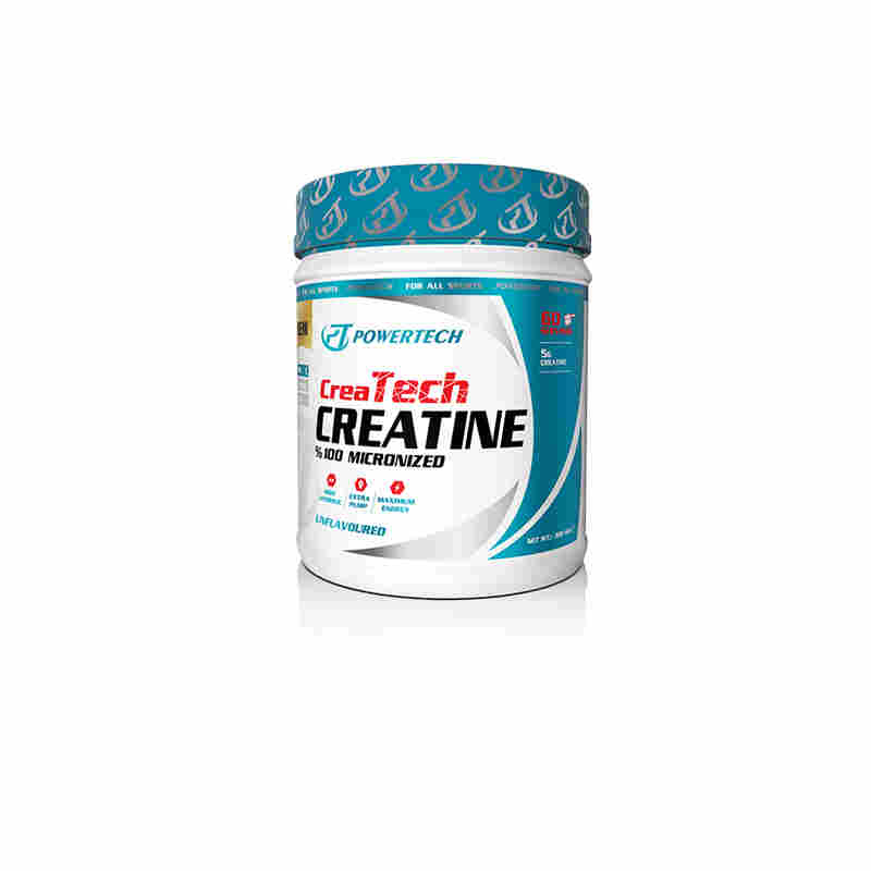 powertech createch creatine 300 gr 60 servis aromasız
