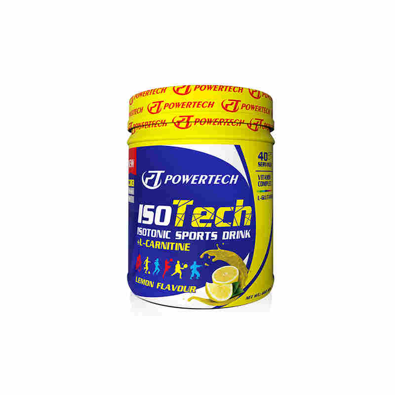 powertech ısotech pre isotonic + l-carnatine 660 gr limon