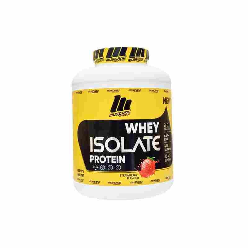 mustang whey i̇solate protein 1800 gr çilek