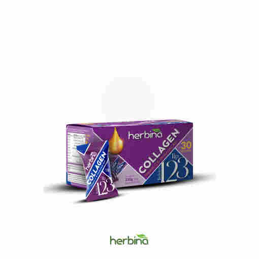 HERBİNA Tip 1-2-3 collagen Karışımı Kivi Aromalı 30'lu Kutu